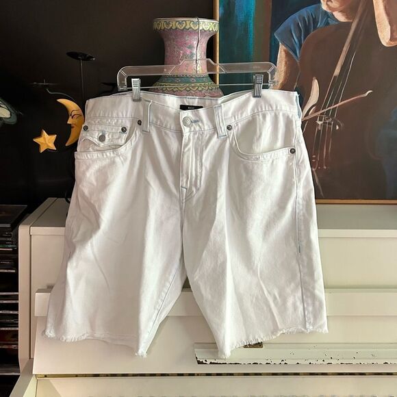 True Religion White Men's Jean Shorts 36 - Picture 2 of 16